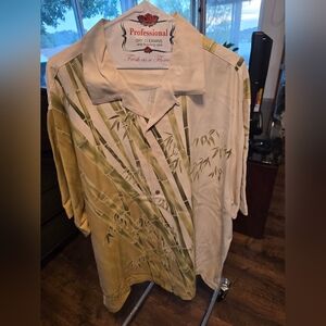 Bamboo Print Short Sleeve Shirt